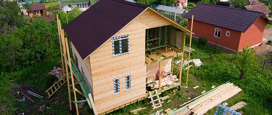 Каркасный дом по типовому проекту для постоянного проживания